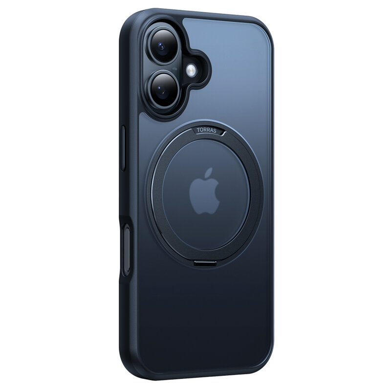 Husa iPhone 16 Plus Torras Ostand Pro MagSafe Series, negru