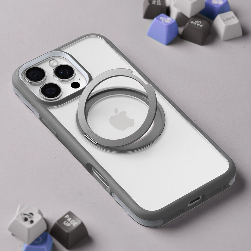 Husa iPhone 16 Pro Torras Ostand R Fusion MagSafe Series, negru