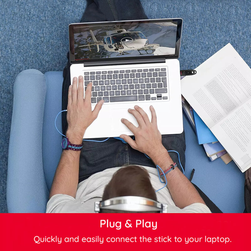 Stick USB, memorie externa 64GB SanDisk, SDCZ48-064G-U46, negru