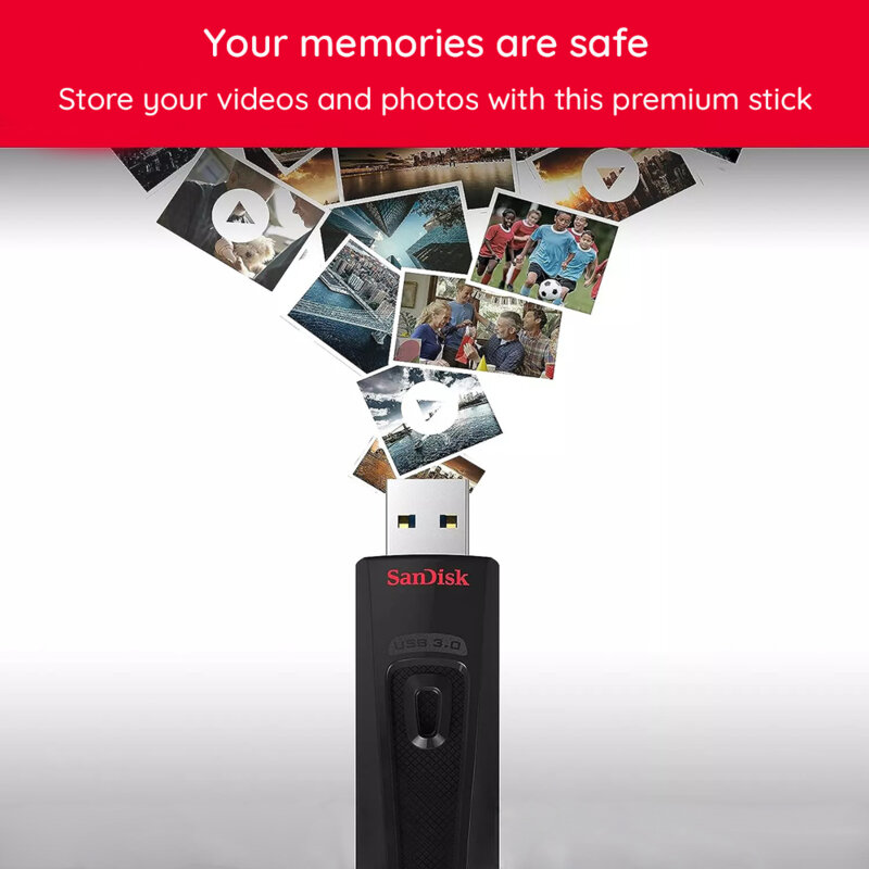 Memorie externa 32GB SanDisk, USB 3.0, SDCZ48-032G-U46, negru / rosu