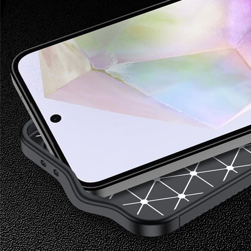 Husa Samsung Galaxy A36 5G Techsuit CarbonFiber, negru