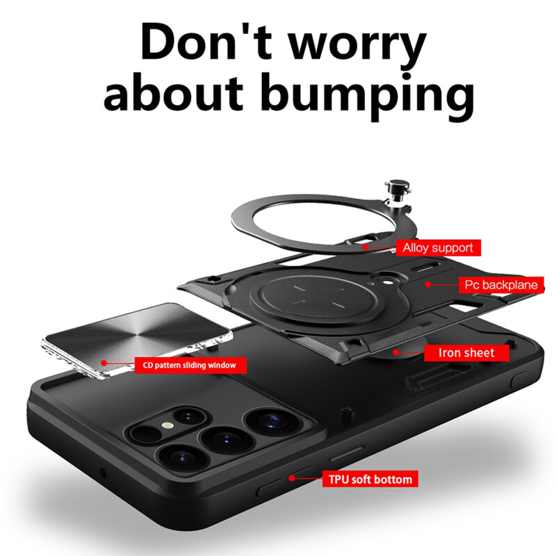 Husa Samsung Galaxy S25 Ultra Techsuit CamGuard Pro, albastru