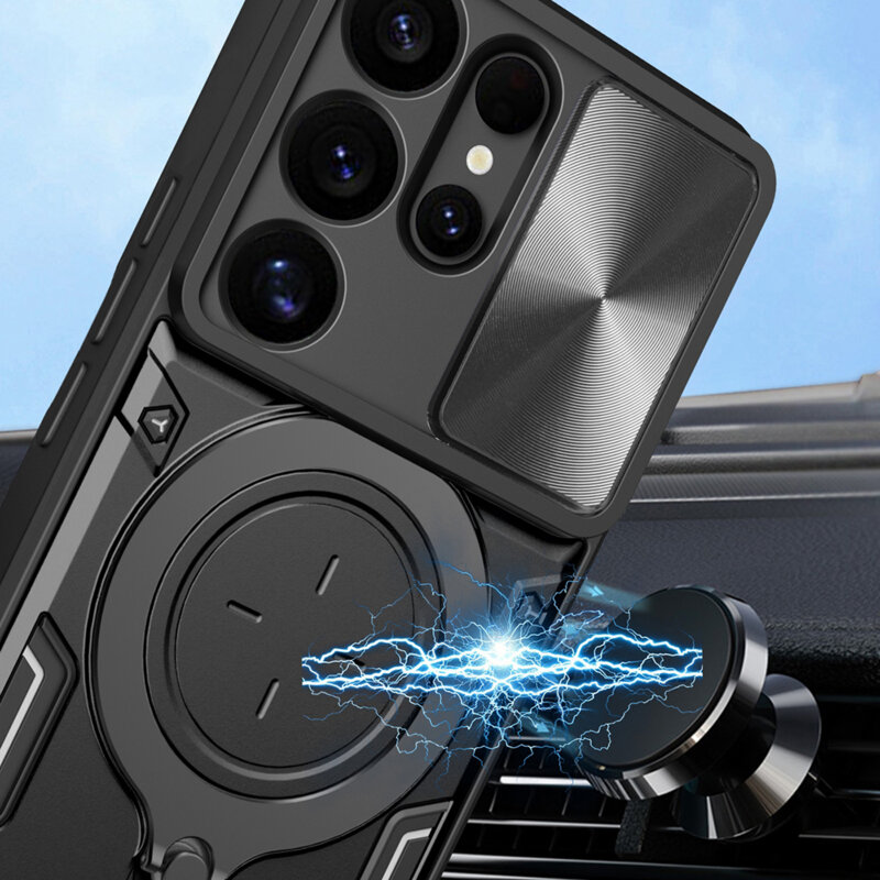 Husa Samsung Galaxy S25 Ultra Techsuit CamGuard Pro, albastru