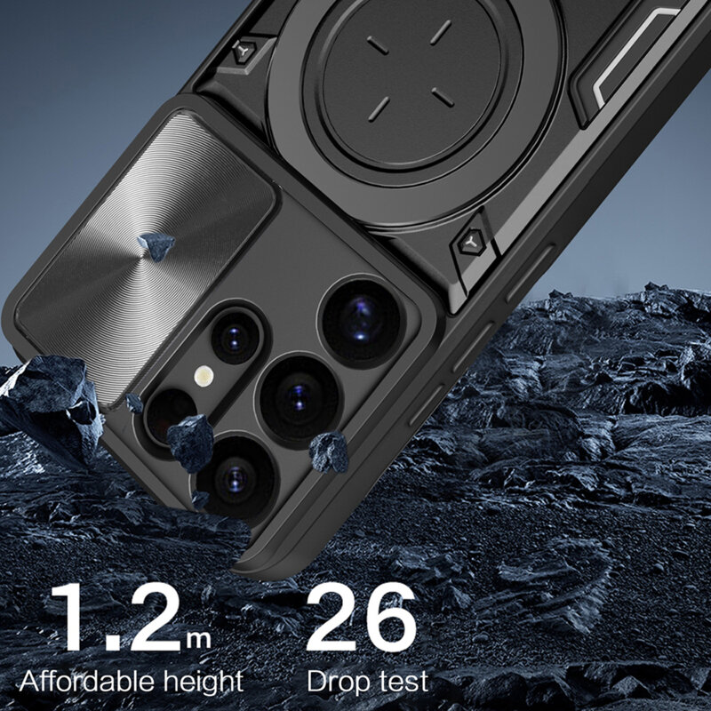 Husa Samsung Galaxy S25 Ultra Techsuit CamGuard Pro, albastru