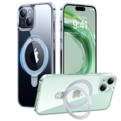 Husa iPhone 15 Torras Ostand Series, transparenta