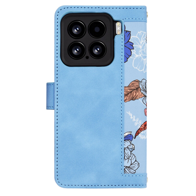Husa personalizata fete Xiaomi 15 Techsuit FlipCraft, bleu