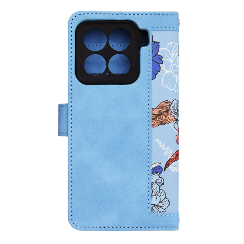 Husa personalizata fete Xiaomi 15 Techsuit FlipCraft, bleu