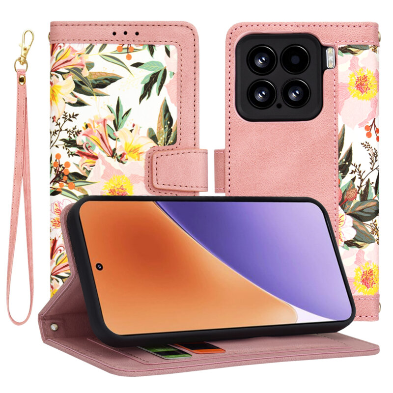 Husa personalizata fete Xiaomi 15 Techsuit FlipCraft, roz