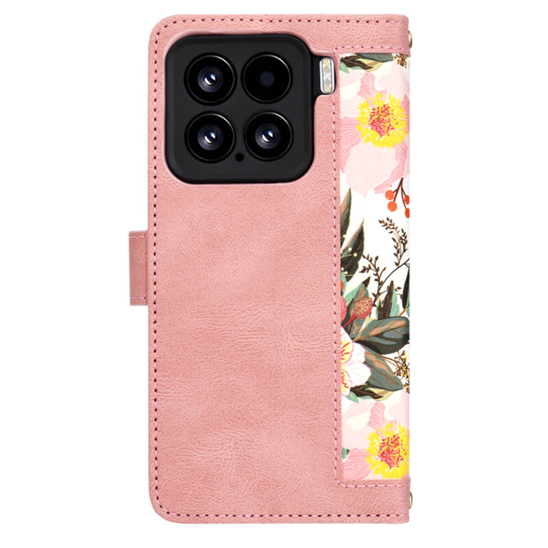 Husa personalizata fete Xiaomi 15 Techsuit FlipCraft, roz