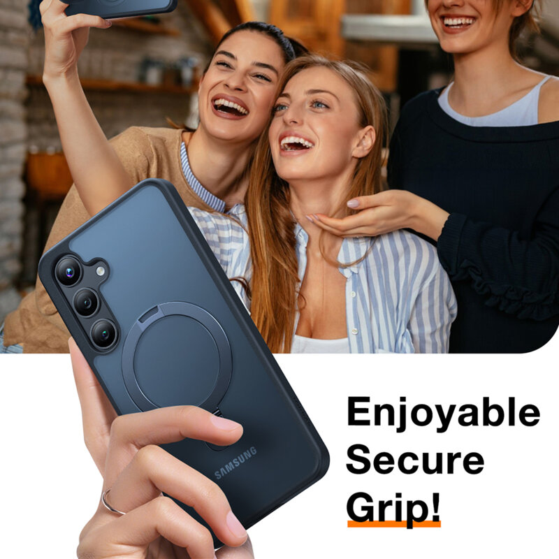 Husa Samsung Galaxy S24 Plus Torras Ostand MagSafe Series, negru