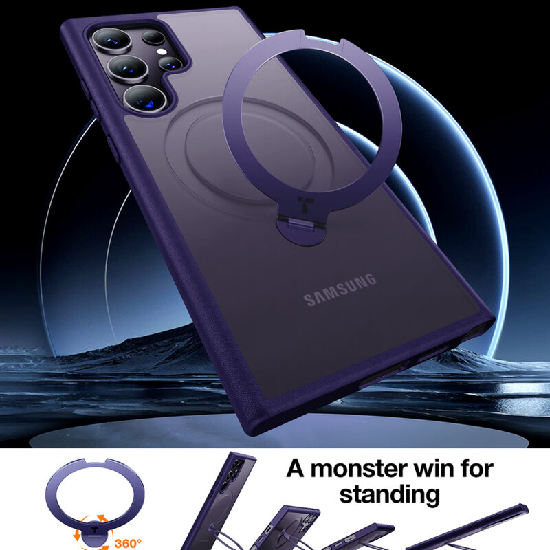 Husa Samsung Galaxy S24 Ultra Torras Ostand Spin Series, mov