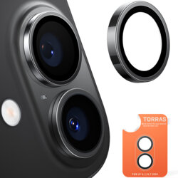 Folie camera iPhone 16 Plus Torras Lensguard Camera Protector, negru