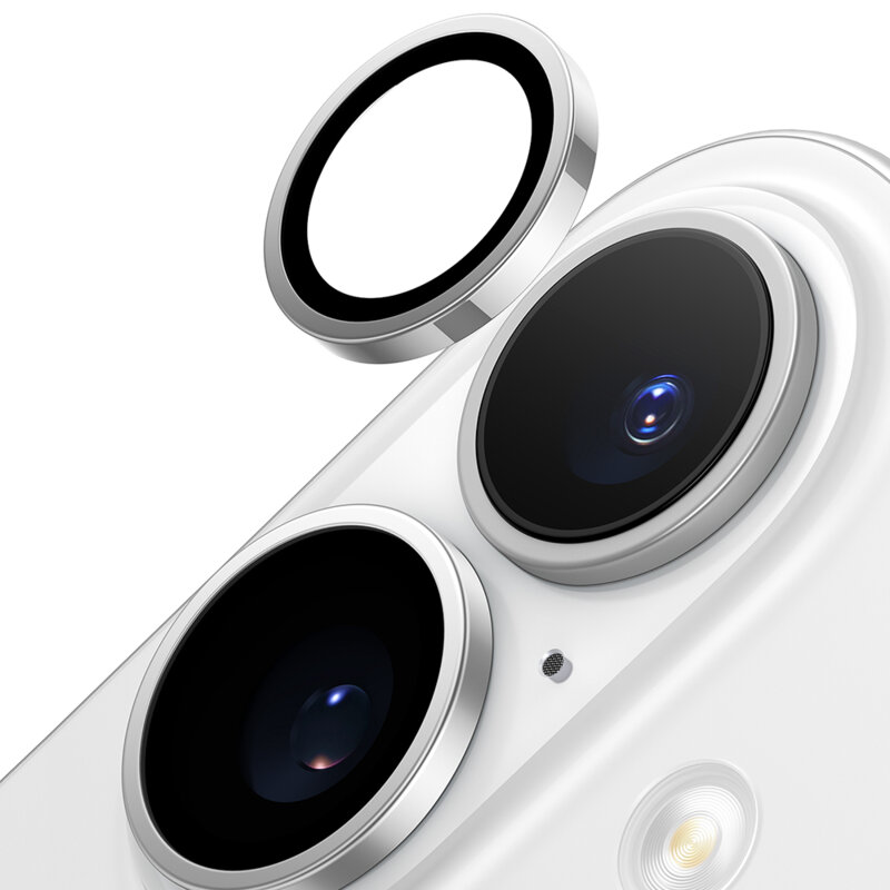 Folie camera iPhone 16 Plus Torras Lensguard Camera Protector, gri