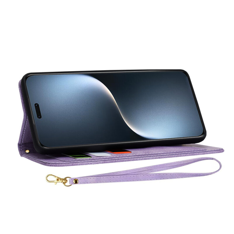 Husa personalizata fete Honor Magic7 Pro Techsuit FlipCraft, mov