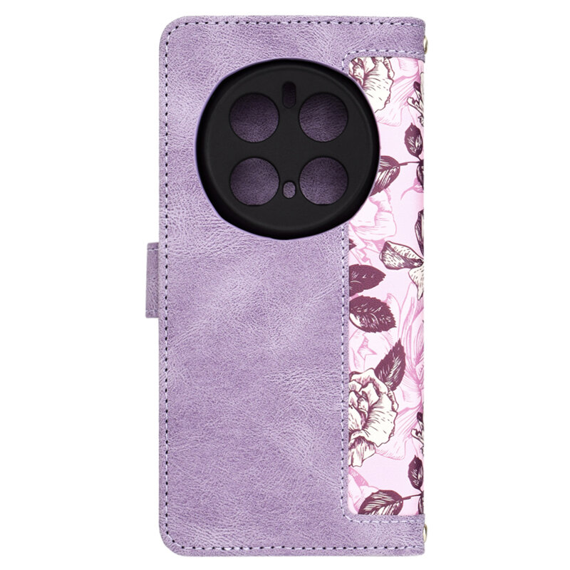 Husa personalizata fete Honor Magic7 Pro Techsuit FlipCraft, mov