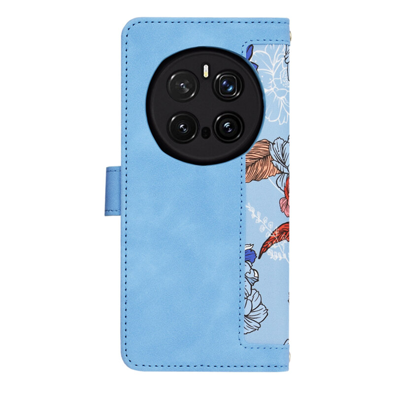 Husa personalizata fete Honor Magic7 Pro Techsuit FlipCraft, bleu