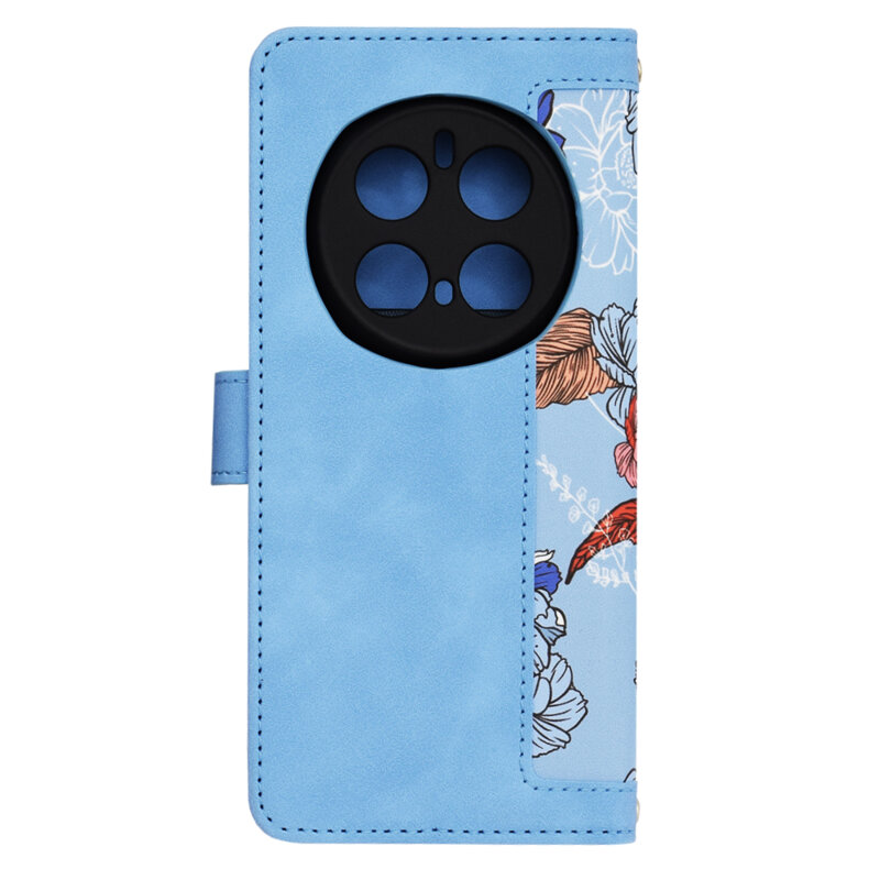 Husa personalizata fete Honor Magic7 Pro Techsuit FlipCraft, bleu