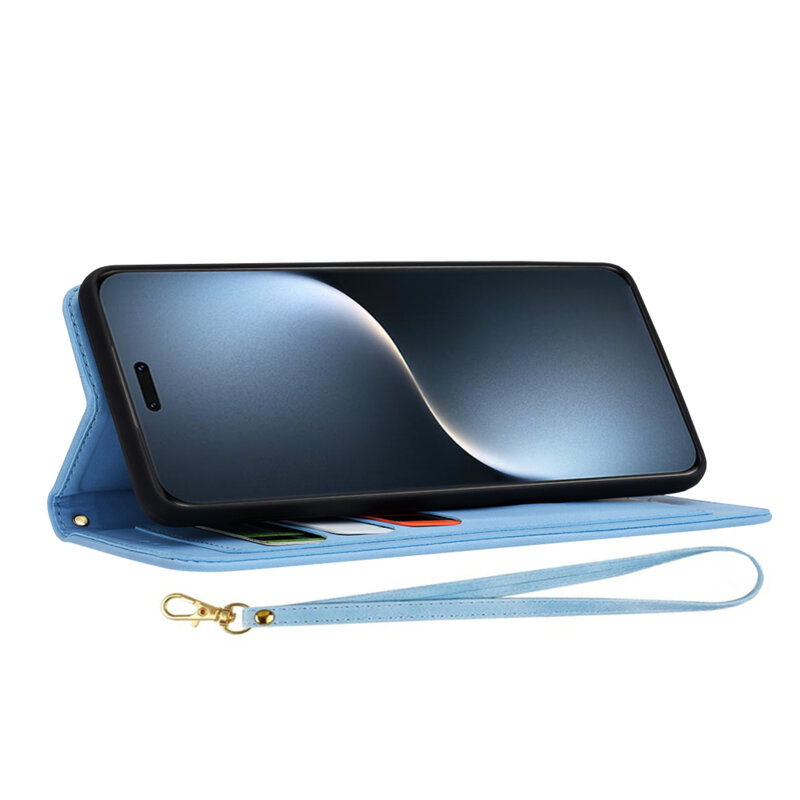 Husa personalizata fete Honor Magic7 Pro Techsuit FlipCraft, bleu