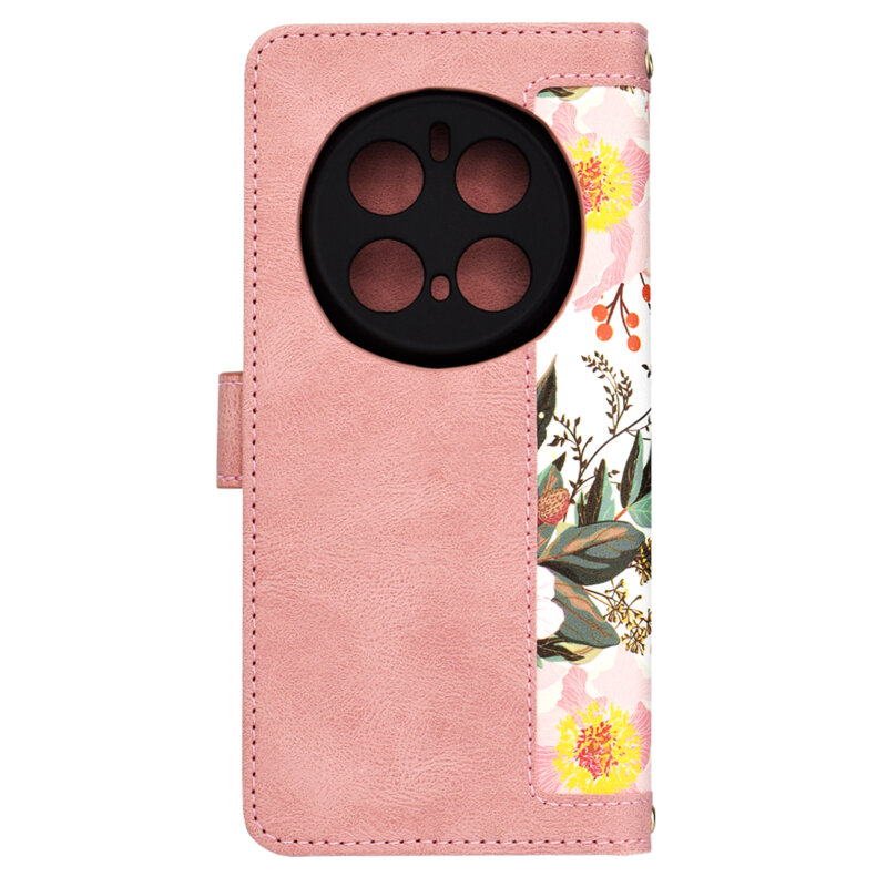 Husa personalizata fete Honor Magic7 Pro Techsuit FlipCraft, roz