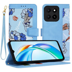 Husa personalizata fete Honor X5b Techsuit FlipCraft, bleu