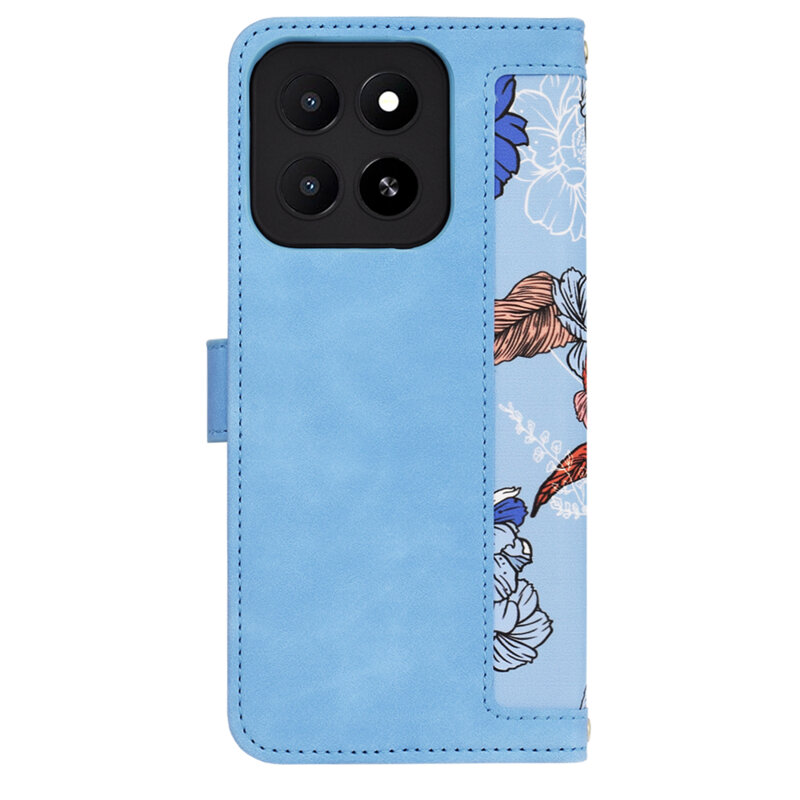 Husa personalizata fete Honor X5b Techsuit FlipCraft, bleu