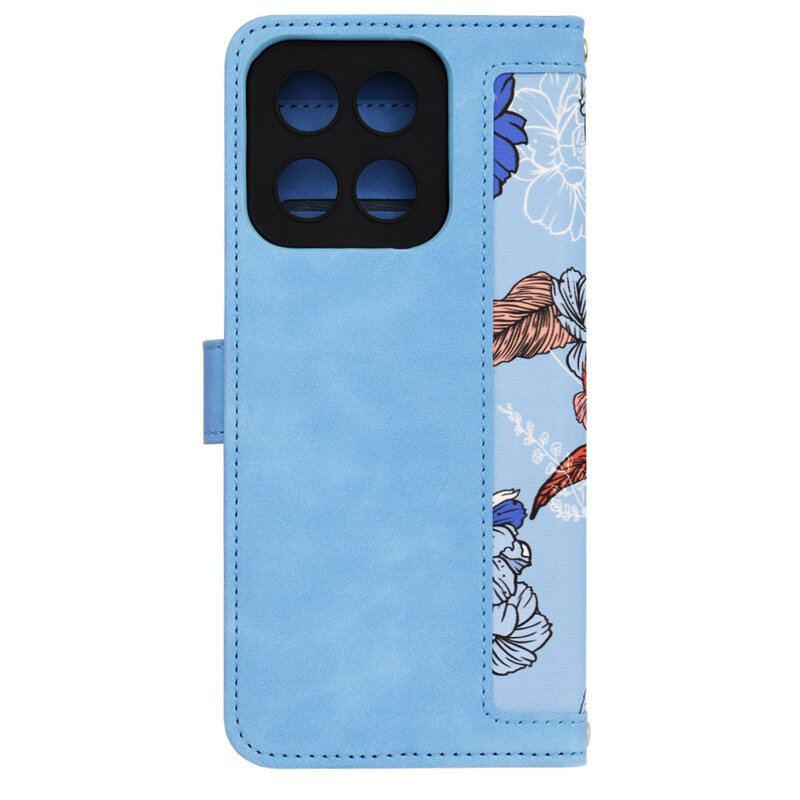 Husa personalizata fete Honor X5b Techsuit FlipCraft, bleu