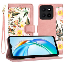 Husa personalizata fete Honor X5b Techsuit FlipCraft, roz