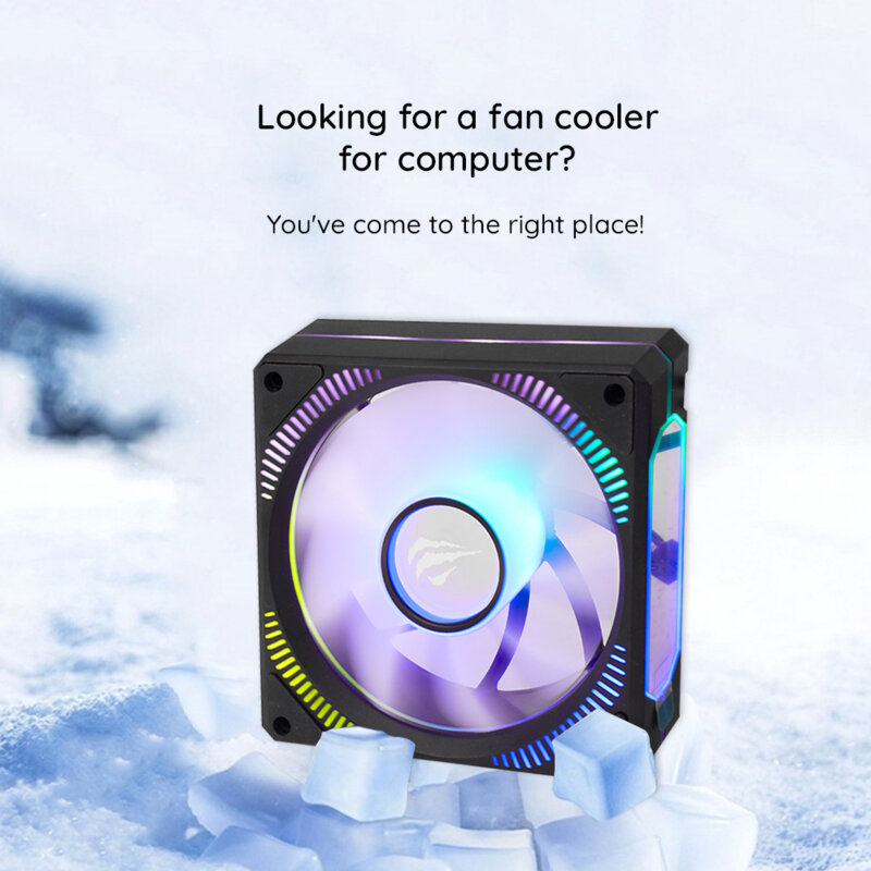 Cooler de racire computer 3W 12V Havit F2096, negru
