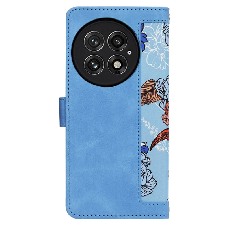 Husa personalizata fete OnePlus 13 Techsuit FlipCraft, bleu