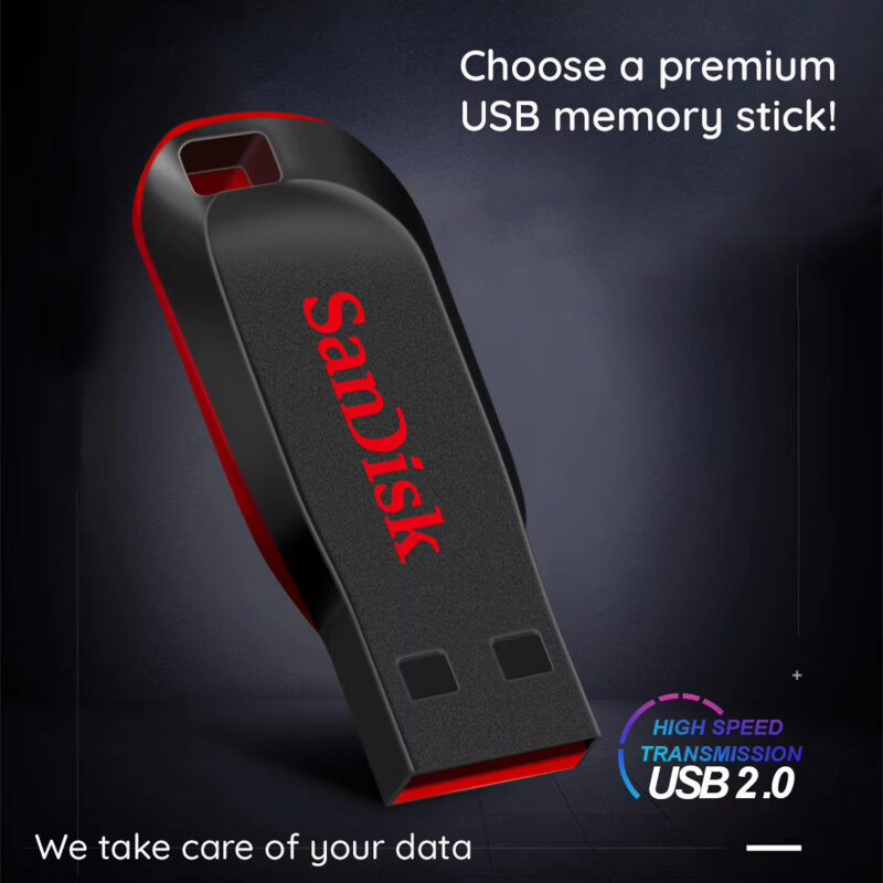 Memorie externa USB 2.0, 64GB SanDisk, SDCZ50-064G-B35, negru / rosu