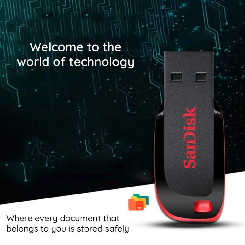 Stick USB, memorie externa 64GB SanDisk, SDCZ50-064G-B35, negru