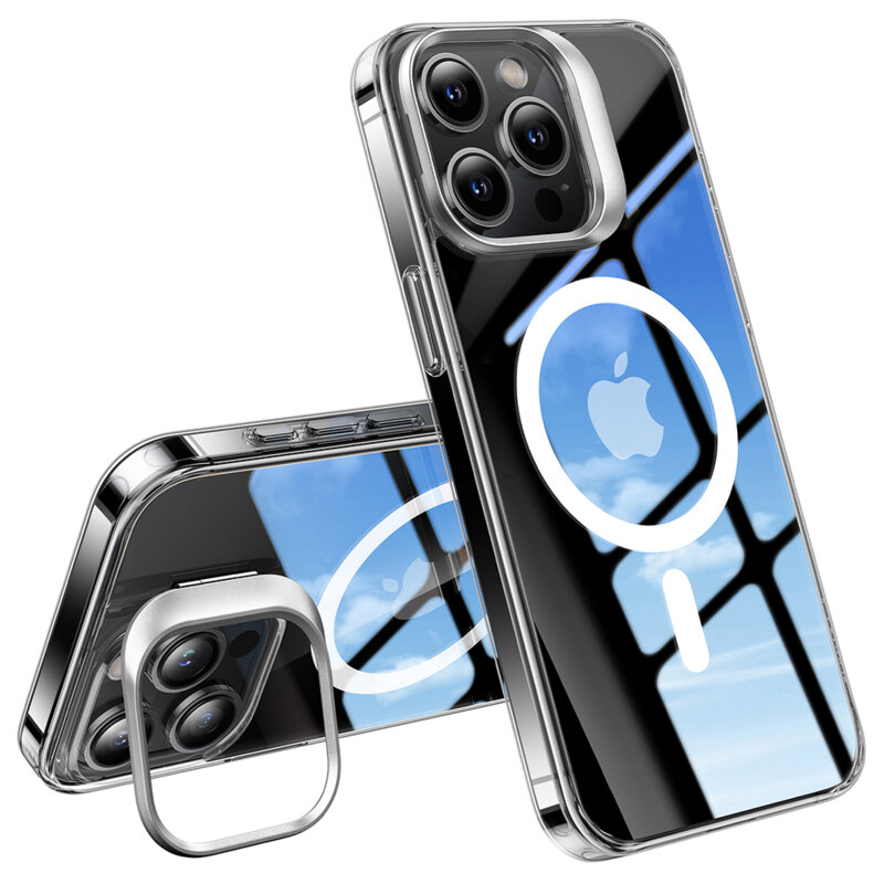Husa iPhone 15 Pro Torras Lstand, transparenta