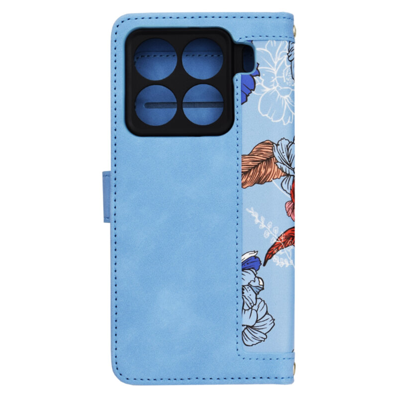 Husa personalizata fete Xiaomi 15 Pro Techsuit FlipCraft, bleu