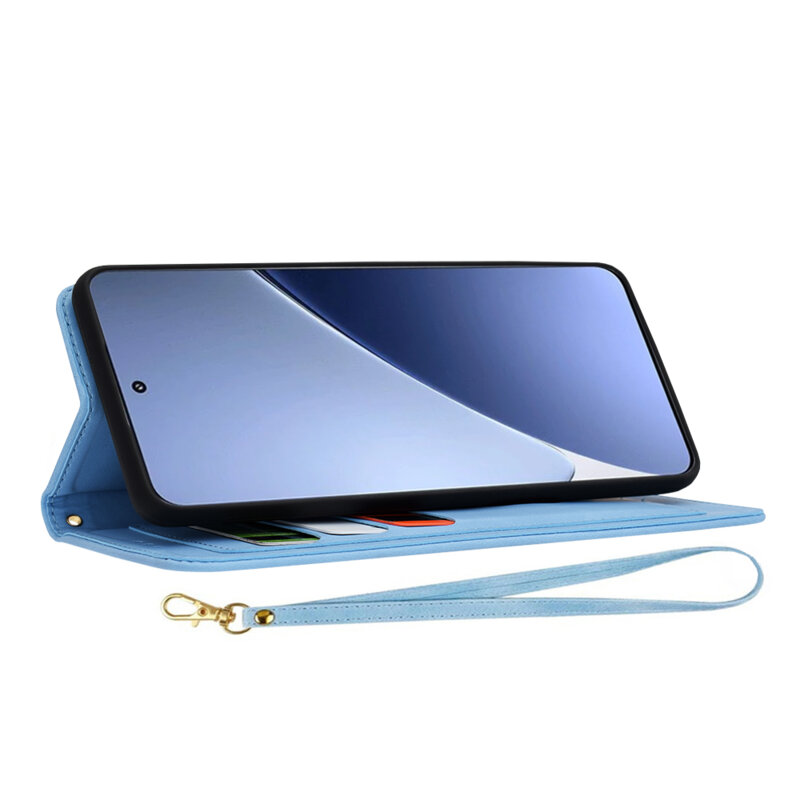 Husa personalizata fete Xiaomi 15 Pro Techsuit FlipCraft, bleu