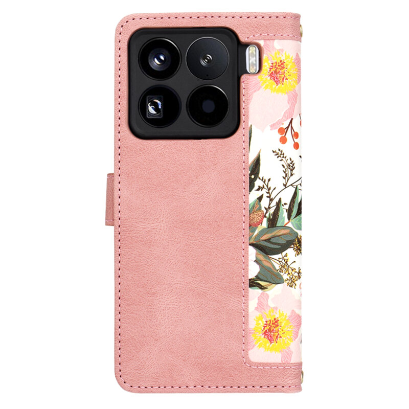 Husa personalizata fete Xiaomi 15 Pro Techsuit FlipCraft, roz