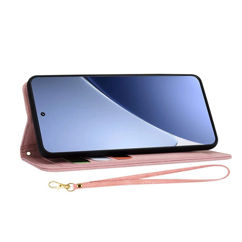 Husa personalizata fete Xiaomi 15 Pro Techsuit FlipCraft, roz