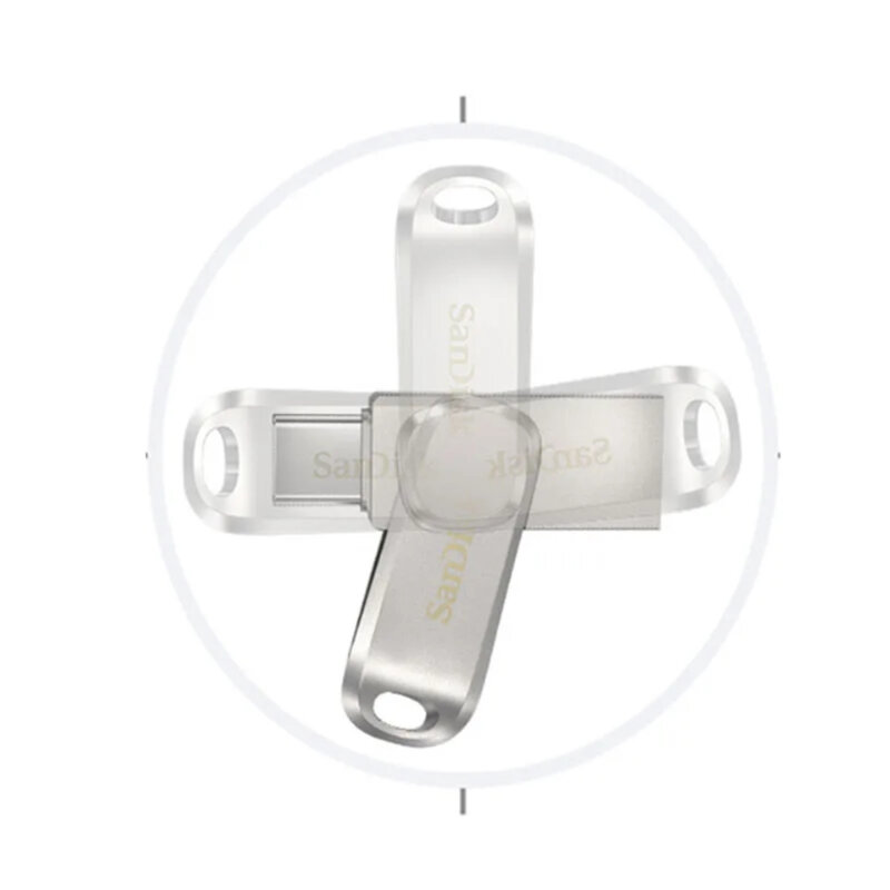 Stick Type-C 256GB, USB 3.2 FlashDrive SanDisk, SDDDC4-256G-G46, gri