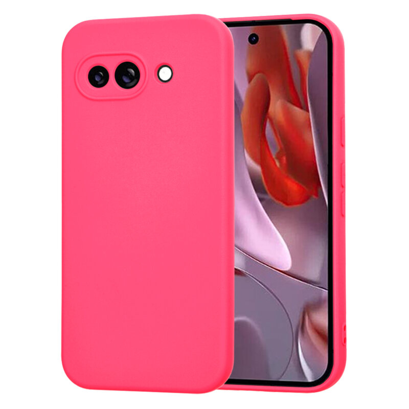 Husa silicon Google Pixel 9a Techsuit SoftFlex, fucsia