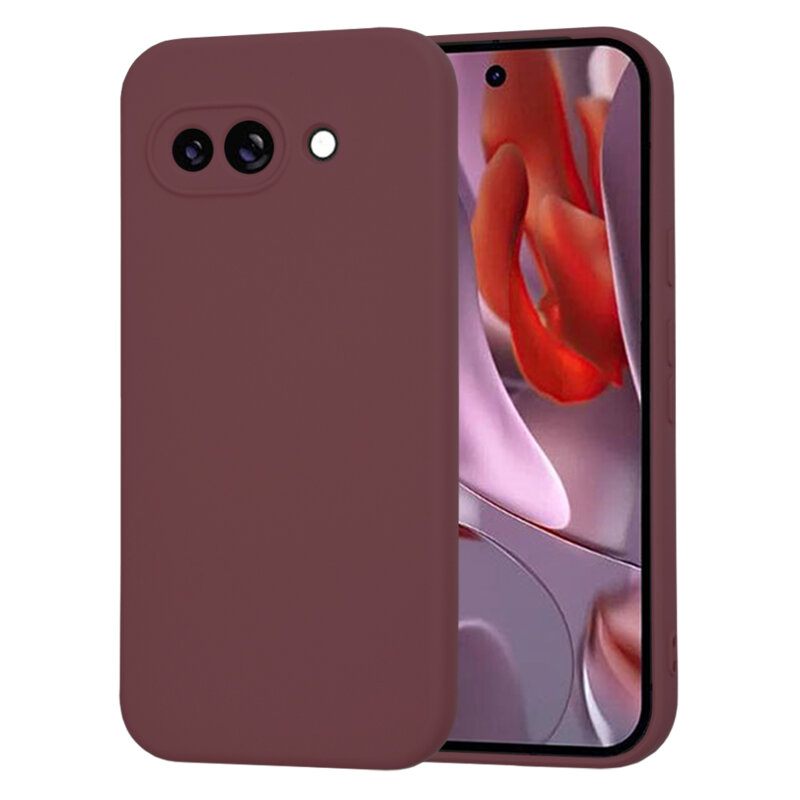 Husa silicon Google Pixel 9a Techsuit SoftFlex, bordo