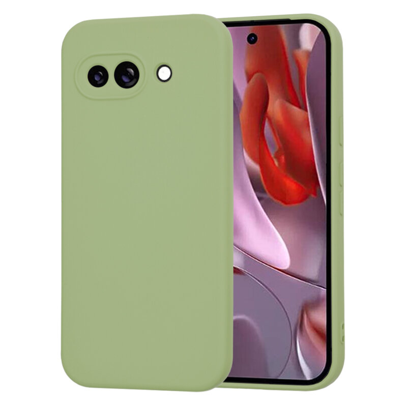 Husa silicon Google Pixel 9a Techsuit SoftFlex, verde