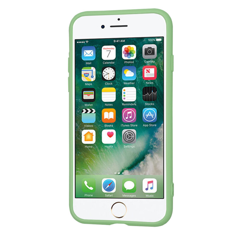 Husa silicon iPhone 7 Techsuit SoftFlex, verde deschis