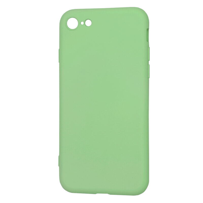 Husa silicon iPhone SE 3, SE 2022 Techsuit SoftFlex, verde deschis