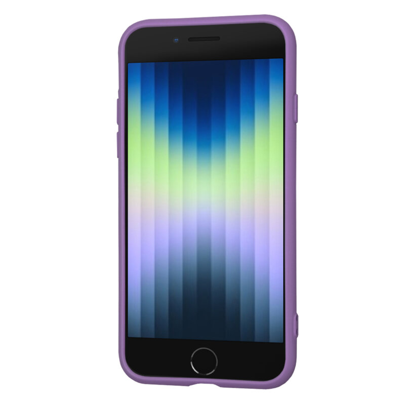 Husa silicon iPhone SE 3, SE 2022 Techsuit SoftFlex, mov