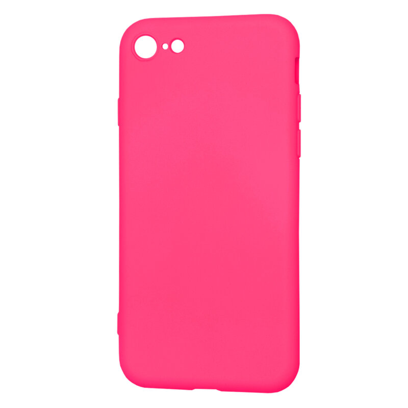 Husa silicon iPhone SE 2, SE 2020 Techsuit SoftFlex, fucsia