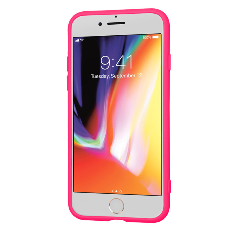 Husa silicon iPhone 8 Techsuit SoftFlex, fucsia
