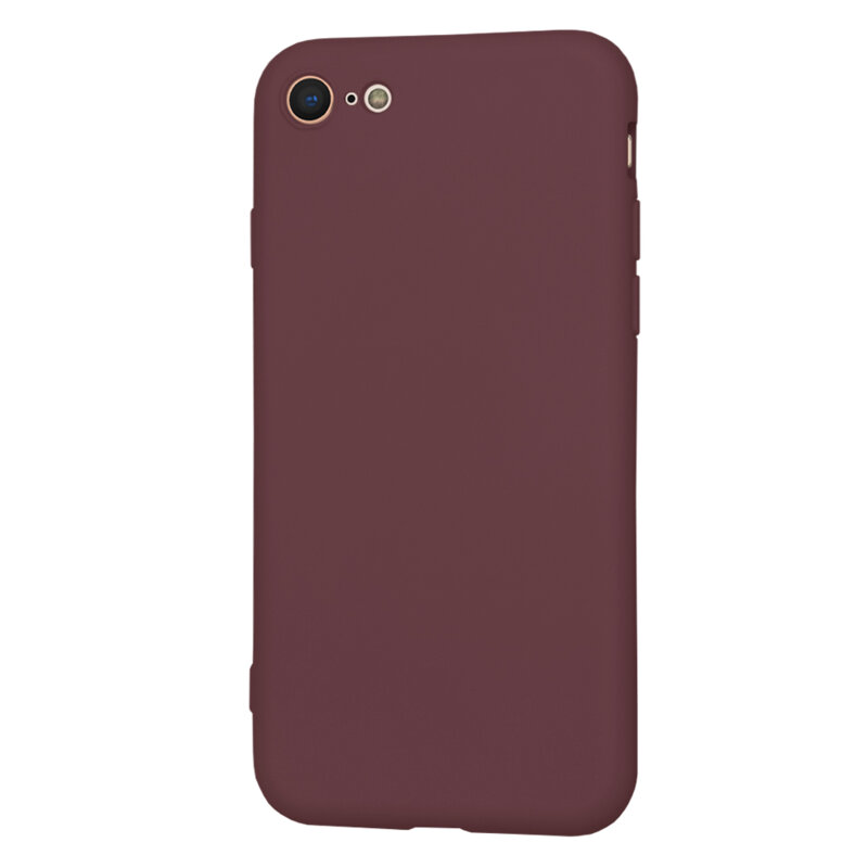 Husa silicon iPhone 8 Techsuit SoftFlex, bordo