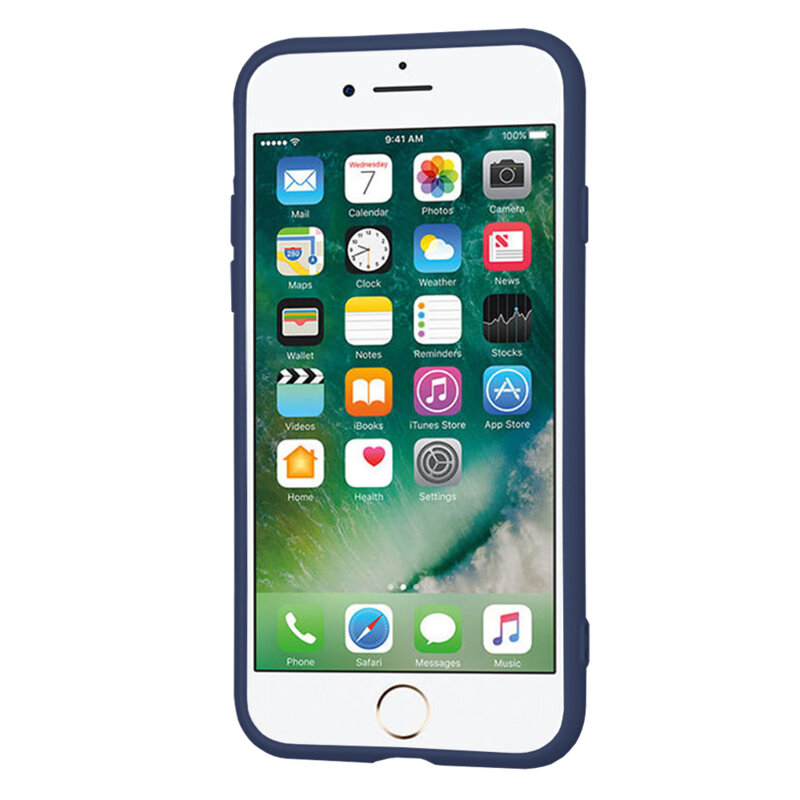 Husa silicon iPhone 7 Techsuit SoftFlex, bleumarin
