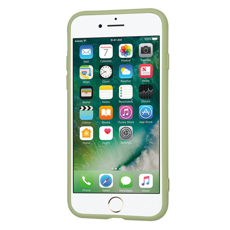 Husa silicon iPhone 7 Techsuit SoftFlex, verde