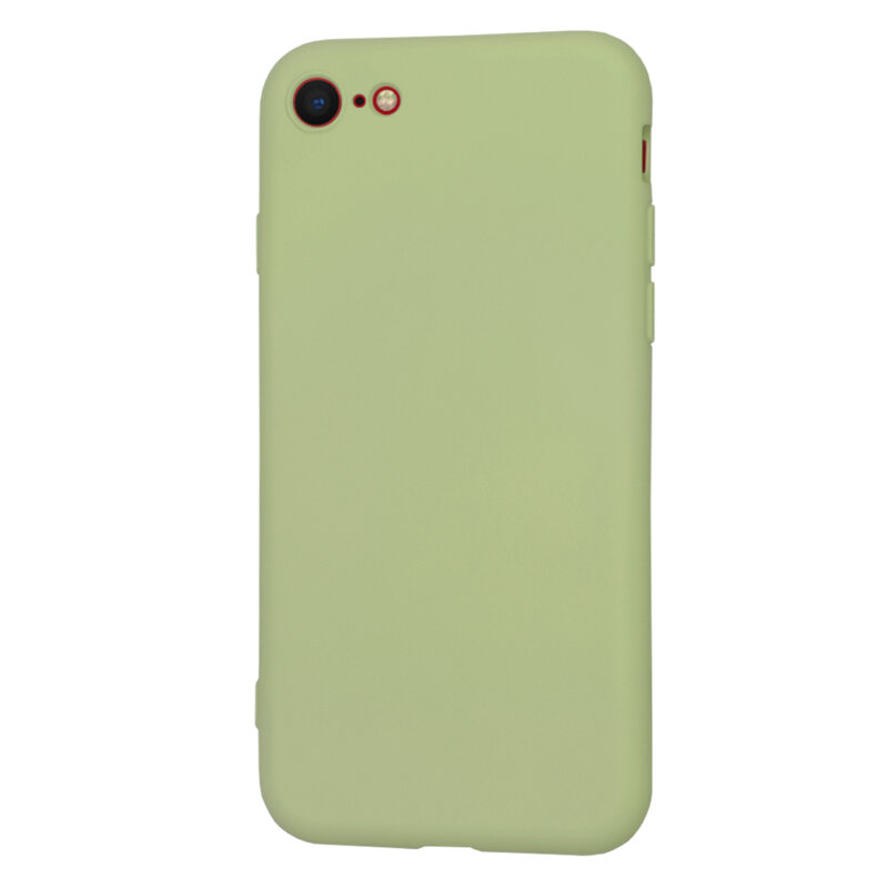 Husa silicon iPhone SE 2, SE 2020 Techsuit SoftFlex, verde