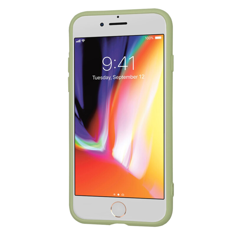 Husa silicon iPhone 8 Techsuit SoftFlex, verde